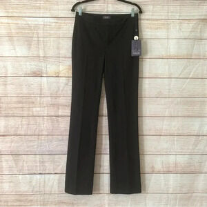 Not Your Daughter Jeans Ponte Knit Slim Trouser Pants Size 4 Black Straight Leg